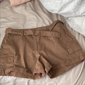 thrifted cute brown shorts